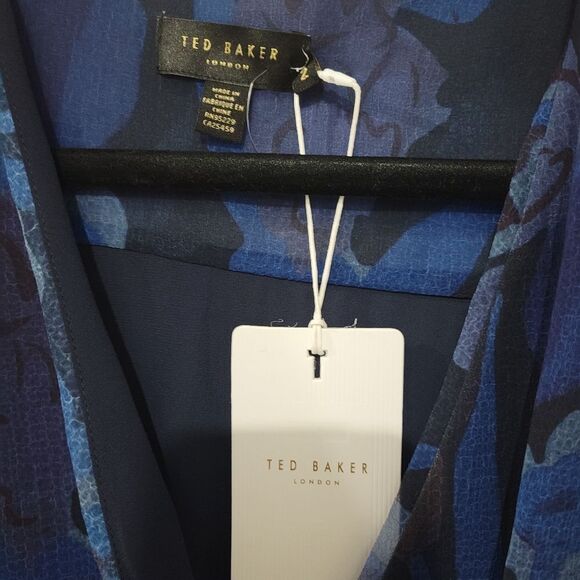 Ted Baker Blue Floral Dress - Picture 5 of 8